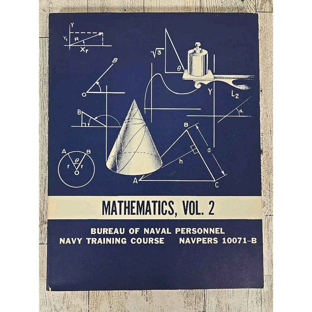 NAVPERS Bureau of Naval Personnel Mathematics Vol 2 10071-B 1968 Paperback